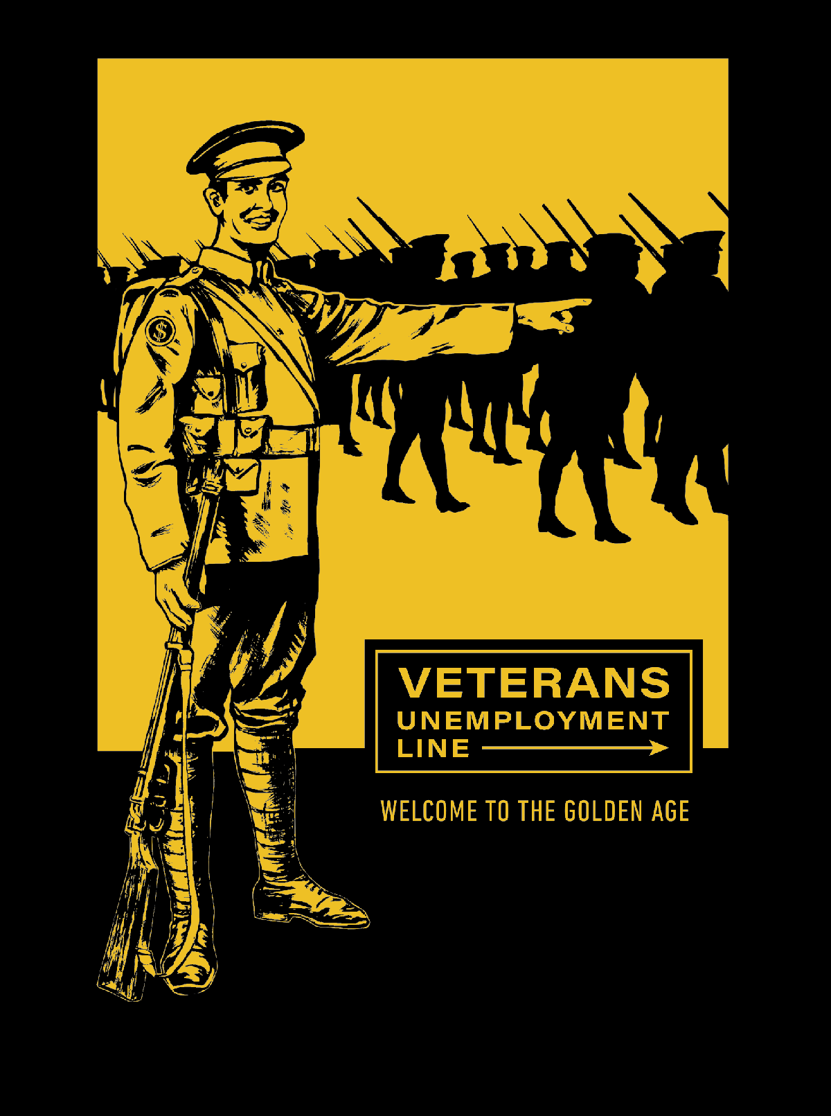VETERANS UNEMPLOYMENT LINE - Tee Shirt