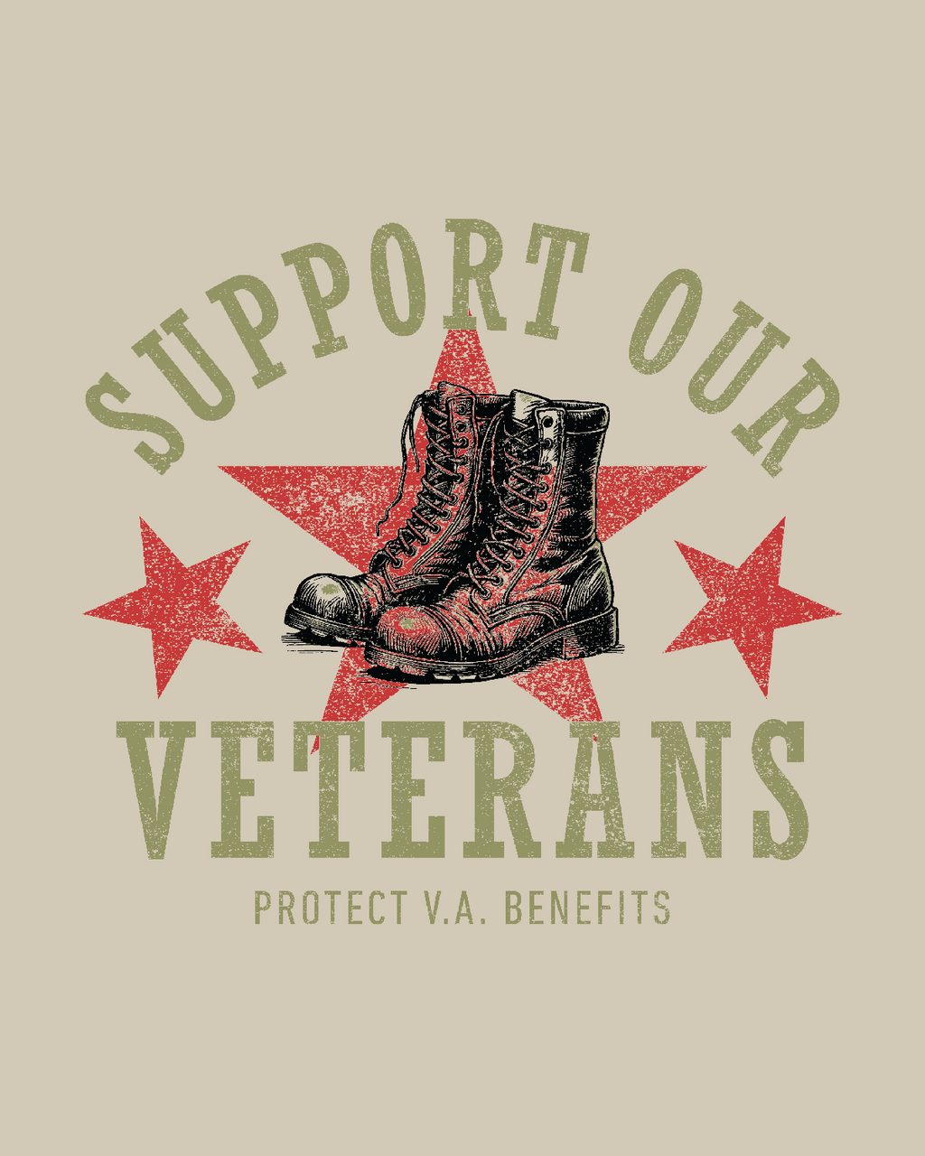 SUPPORT OUR VETERANS - Tee Shirt