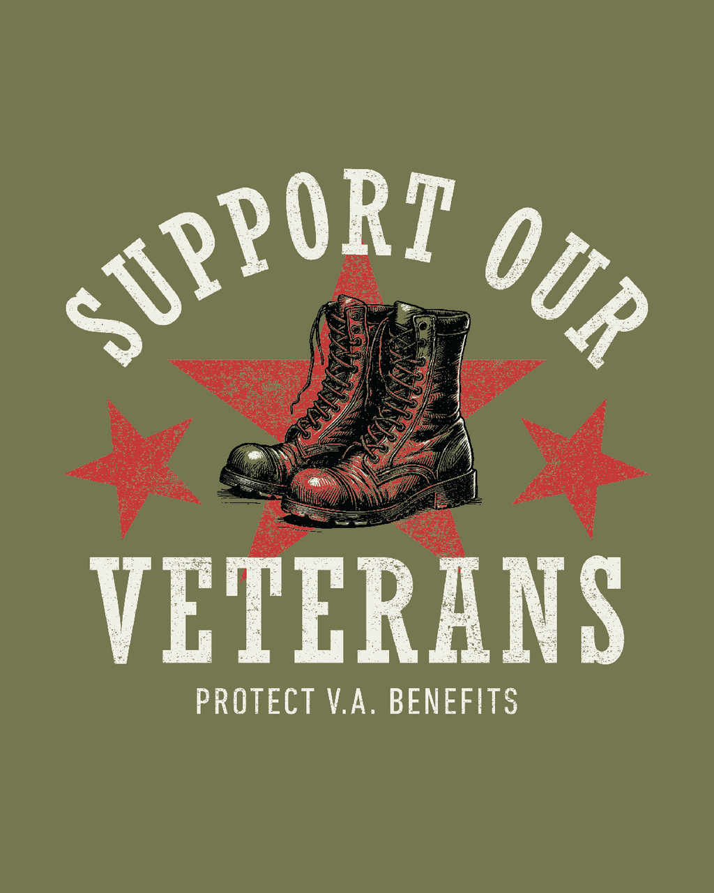 SUPPORT OUR VETERANS - Tee Shirt