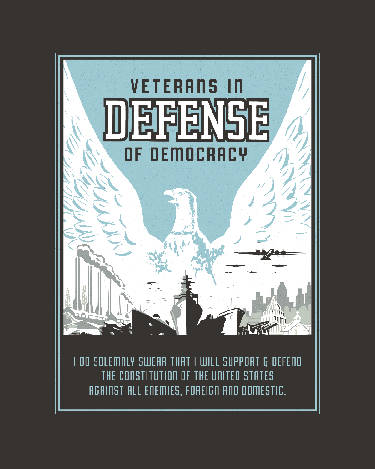 VETERANS IN DEFENSE OF DEMOCRACY - Tee Shirt