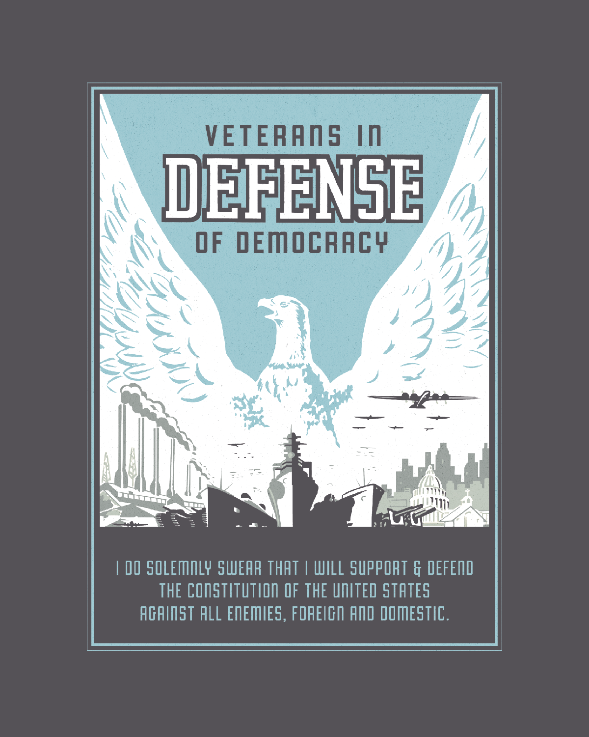 VETERANS IN DEFENSE OF DEMOCRACY - Tee Shirt