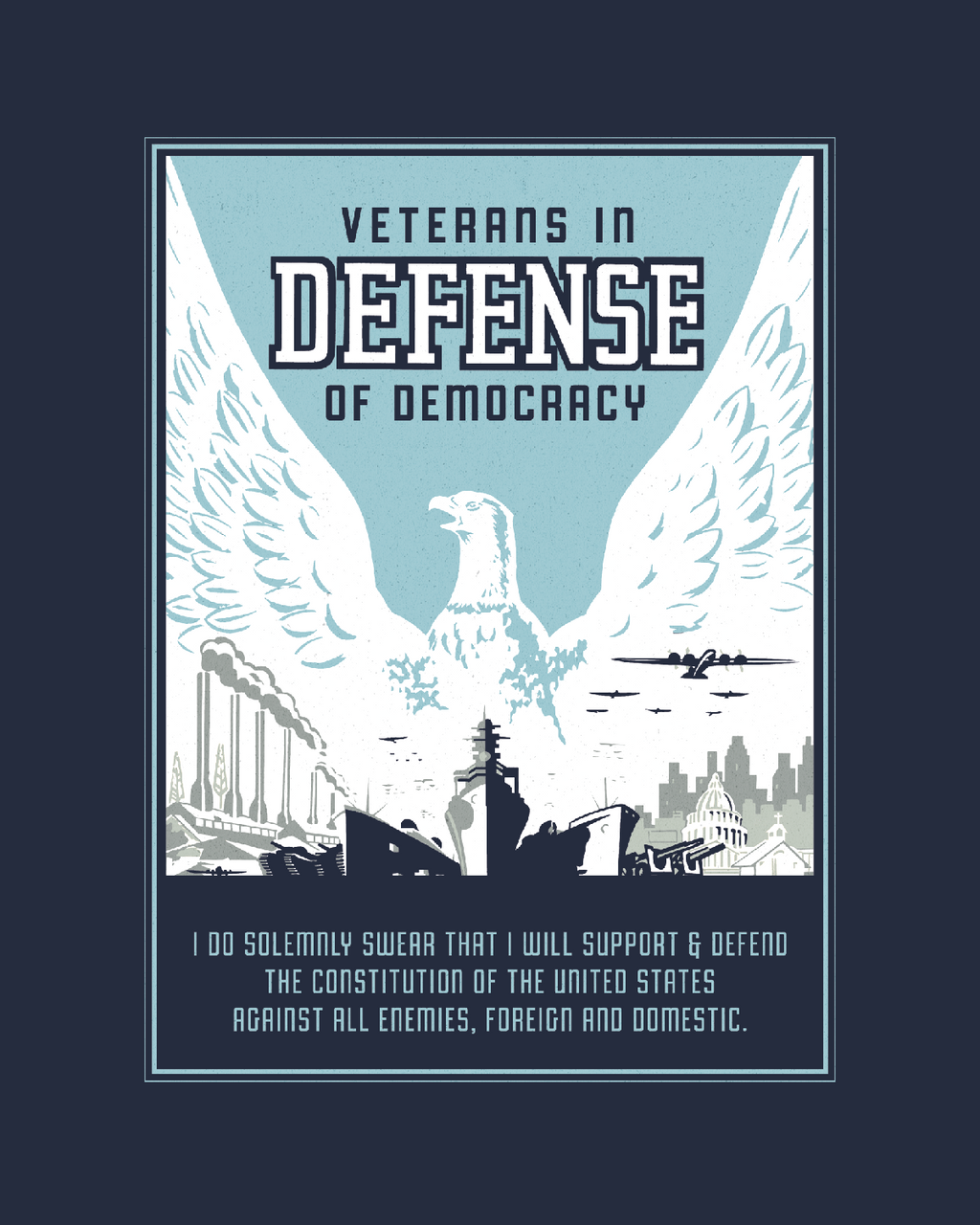 VETERANS IN DEFENSE OF DEMOCRACY - Tee Shirt