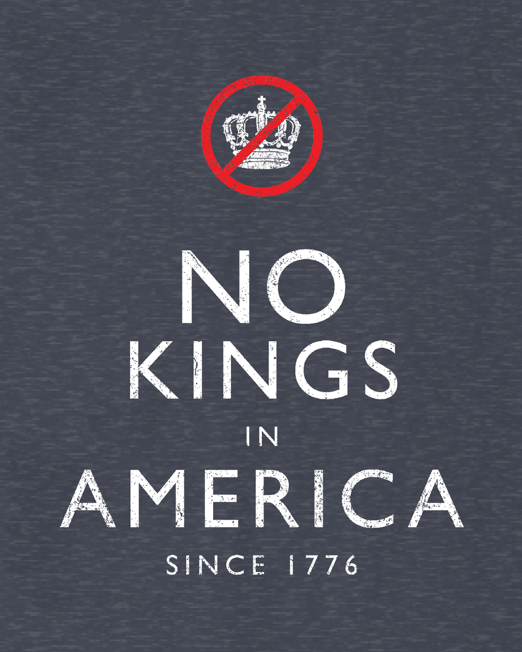 KEEP CALM - NO KINGS - Tee Shirt