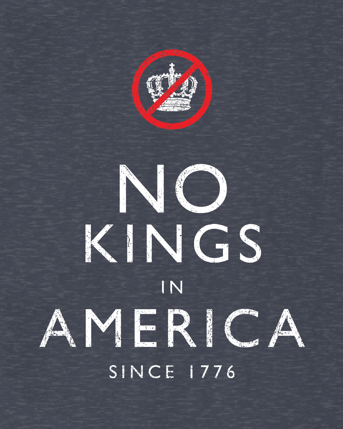 KEEP CALM - NO KINGS - Tee Shirt