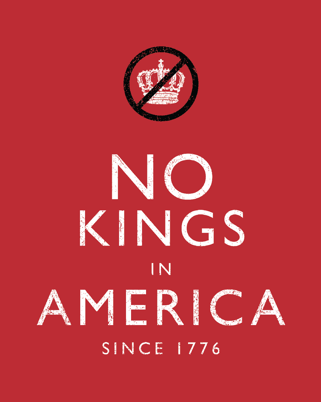 KEEP CALM - NO KINGS - Tee Shirt