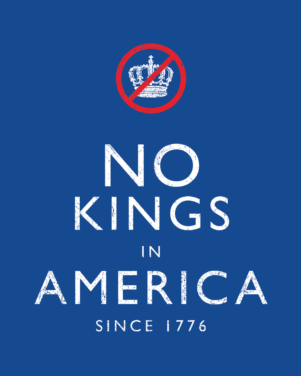KEEP CALM - NO KINGS - Tee Shirt