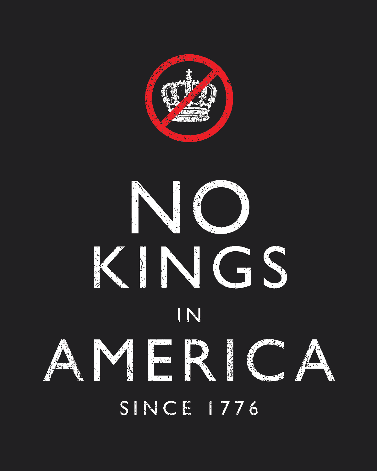 KEEP CALM - NO KINGS - Tee Shirt