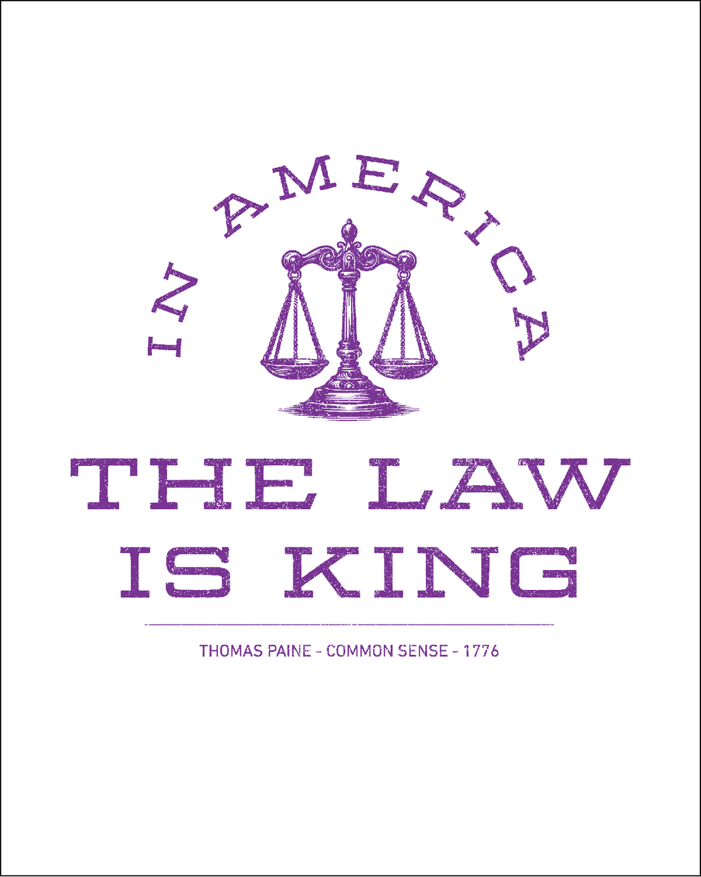 THE LAW IS KING - Tee Shirt