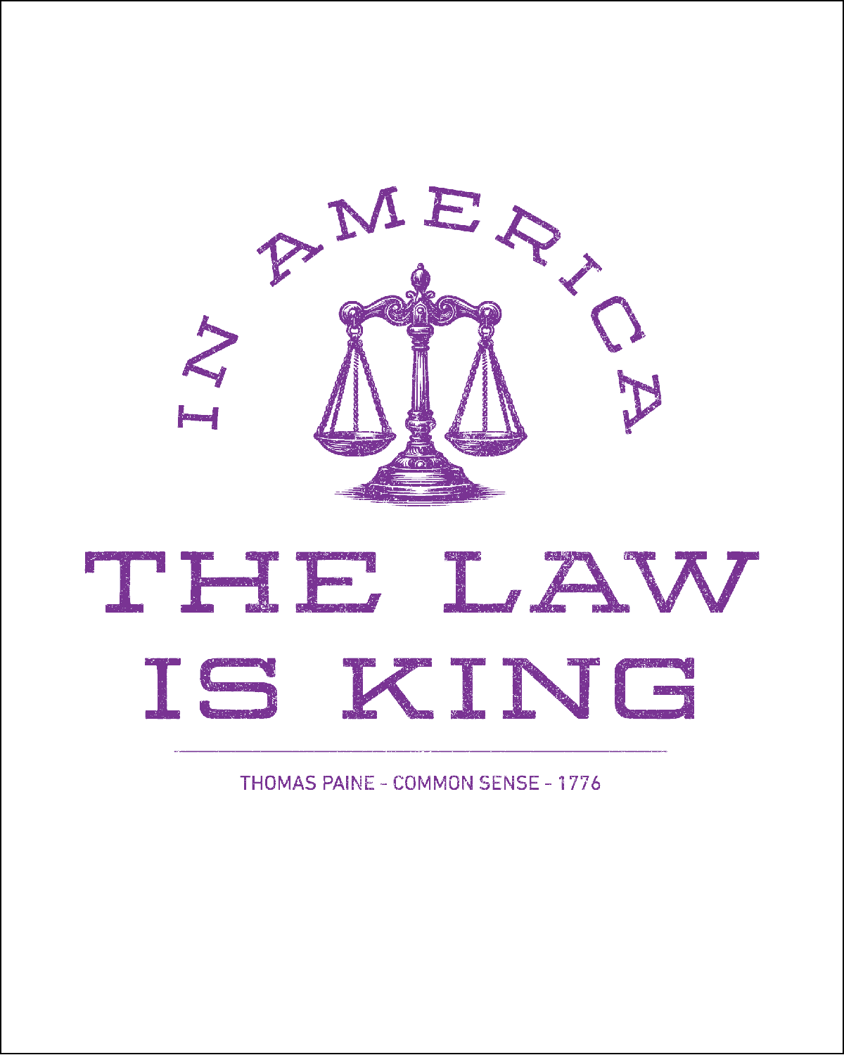 THE LAW IS KING - Tee Shirt